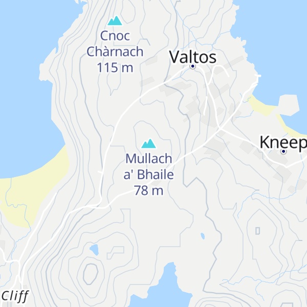 Map of Cnoc Ni Bheilder