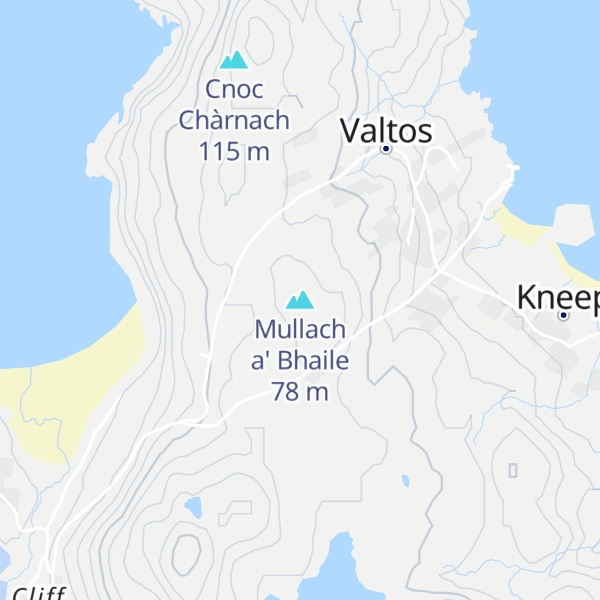 Map of Mullach a' Bhaile