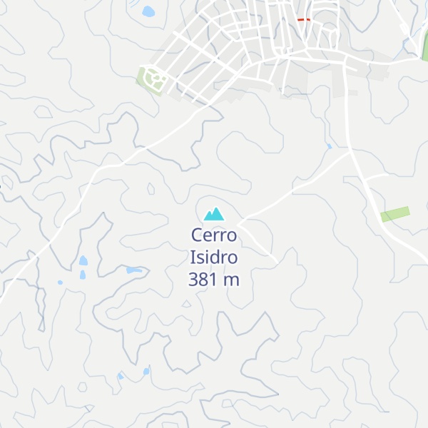 Map of Cerro Isidro