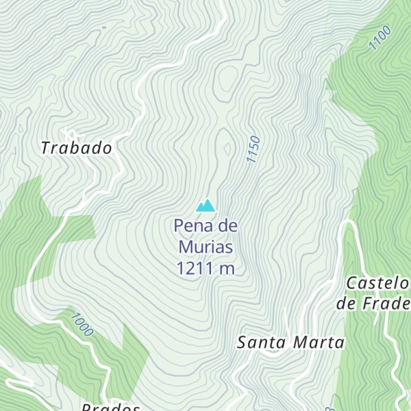 Map of Pena de Murias