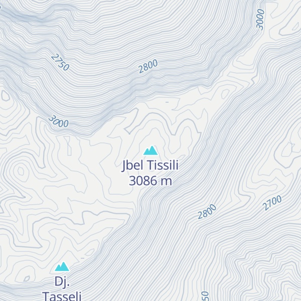 Map of Jbel Tissili