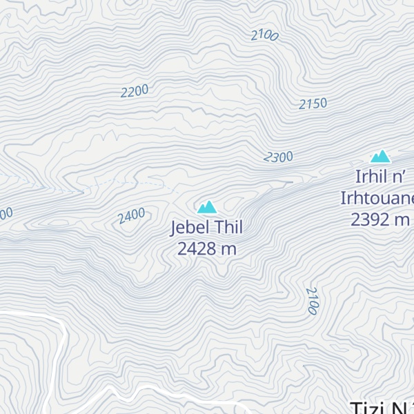 Map of Jebel Thil