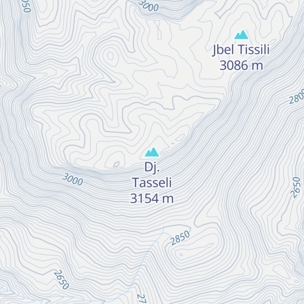 Map of Dj. Tasseli