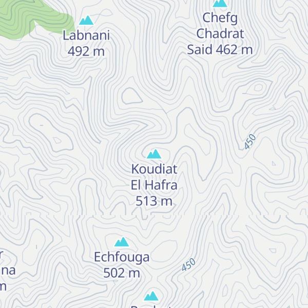 Map of Koudiat El Hafra