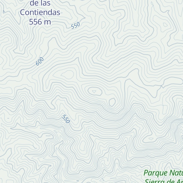 Map of Cerro de Aroche