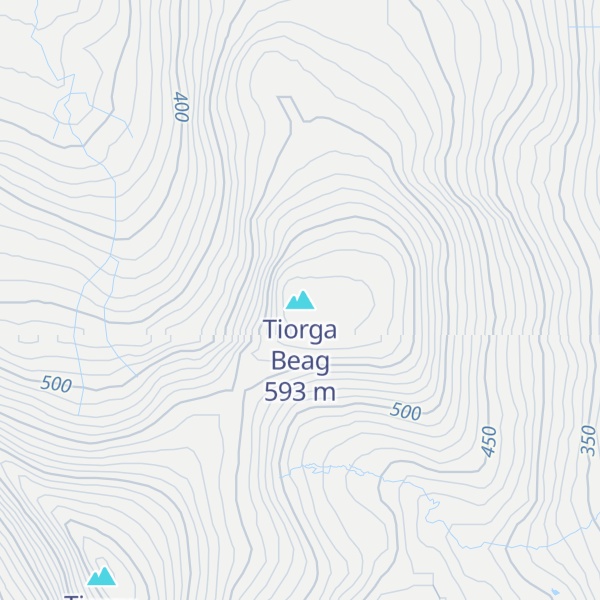 Map of Tiorga Beag