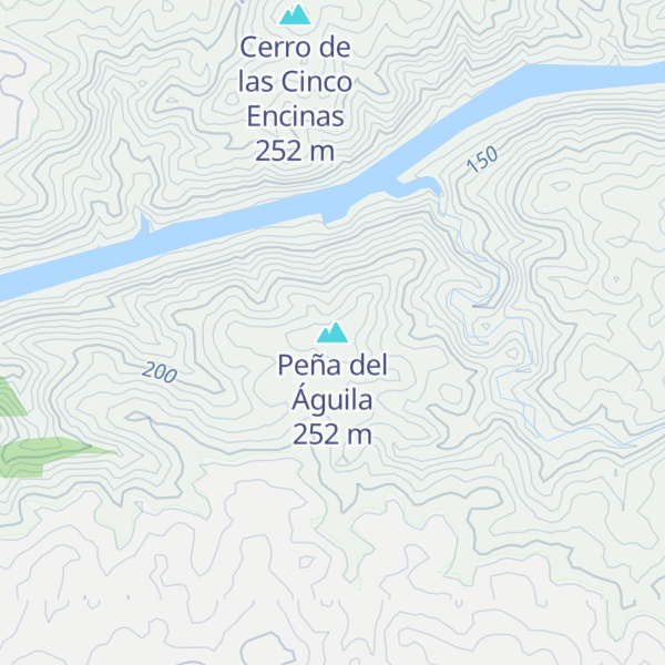 Map of Peña del Águila