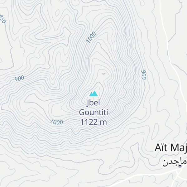 Map of Jbel Gountiti