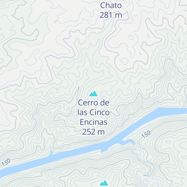 Map of Cerro de las Cinco Encinas