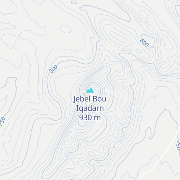 Map of Jebel Bou Iqadarn