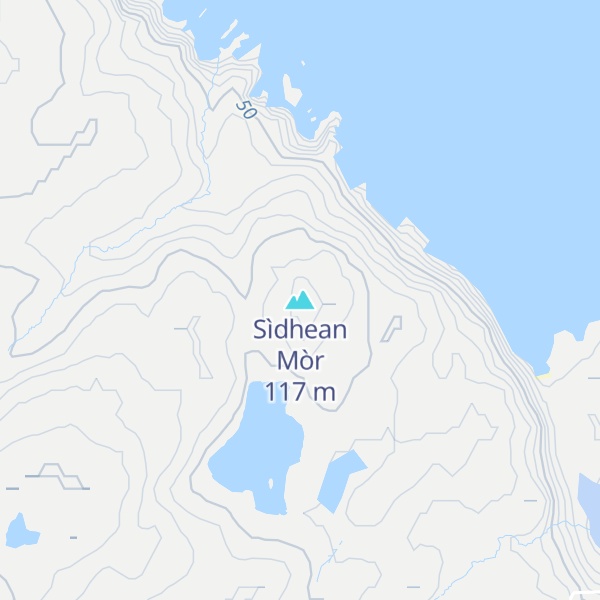 Map of Sìdhean Mòr