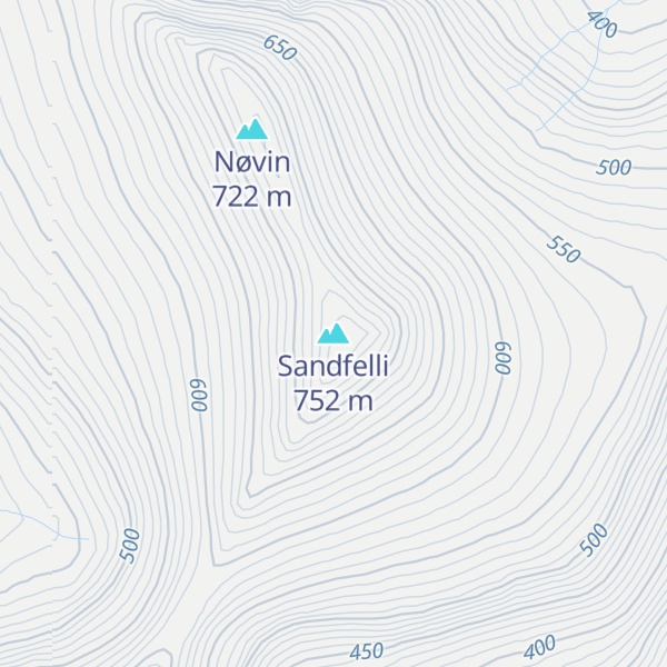 Map of Sandfelli