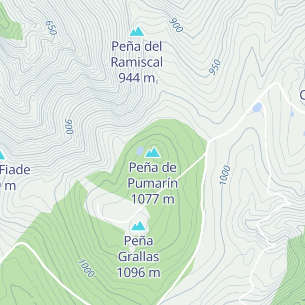Map of Peña de Pumarín