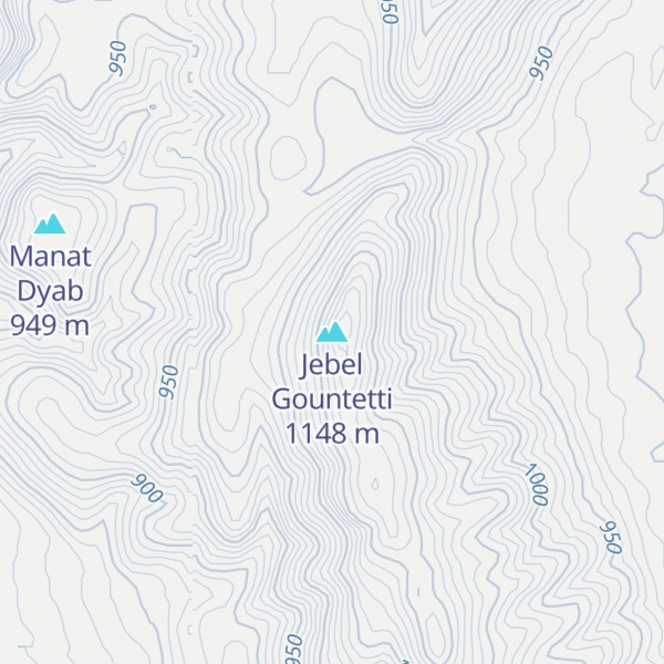 Map of Jebel Gountetti