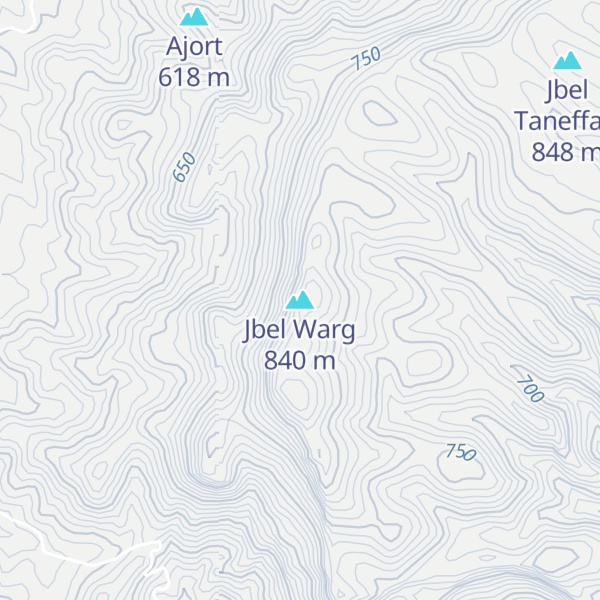 Map of Jbel Warg