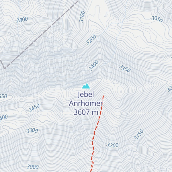 Map of Jebel Anrhomer