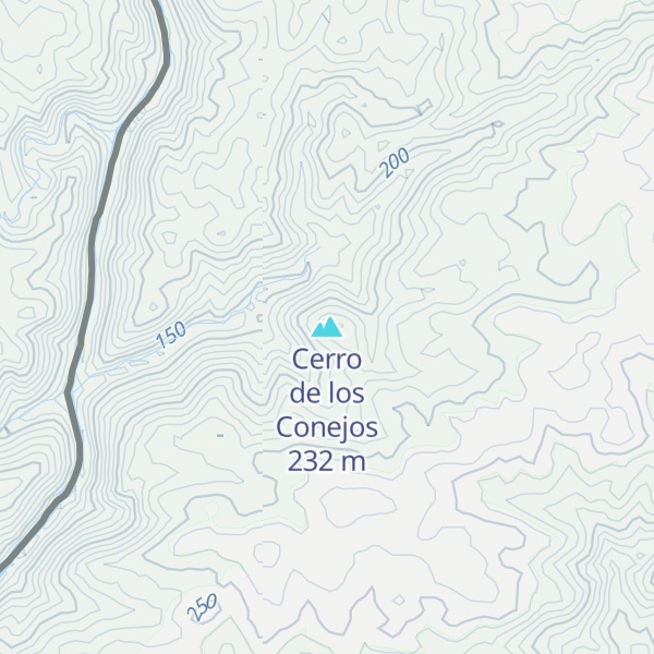 Map of Cerro de los Conejos