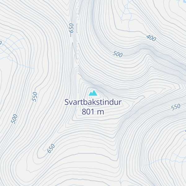 Map of Svartbakstindur