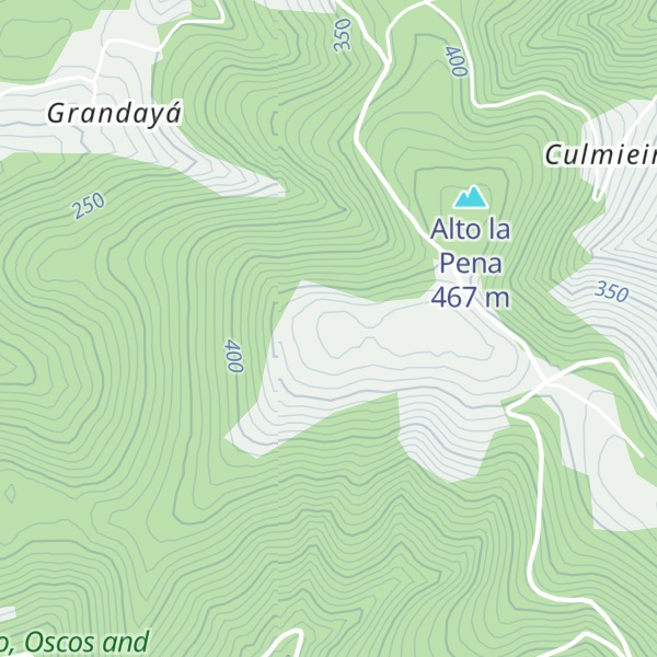 Map of Pico Raigada