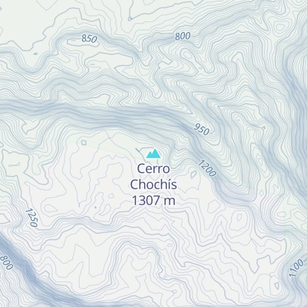 Map of Cerro Chochís
