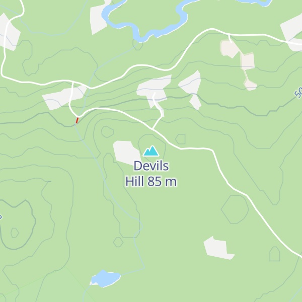 Map of Devils Hill