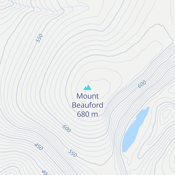Map of Mount Beauford