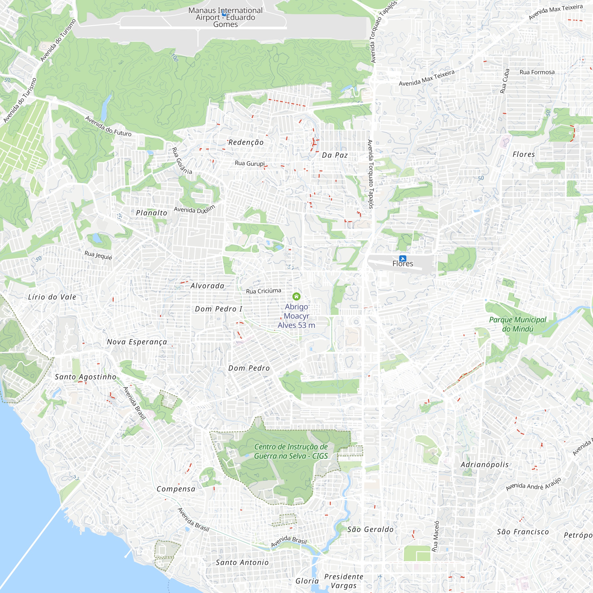 Abrigo Moacyr Alves map