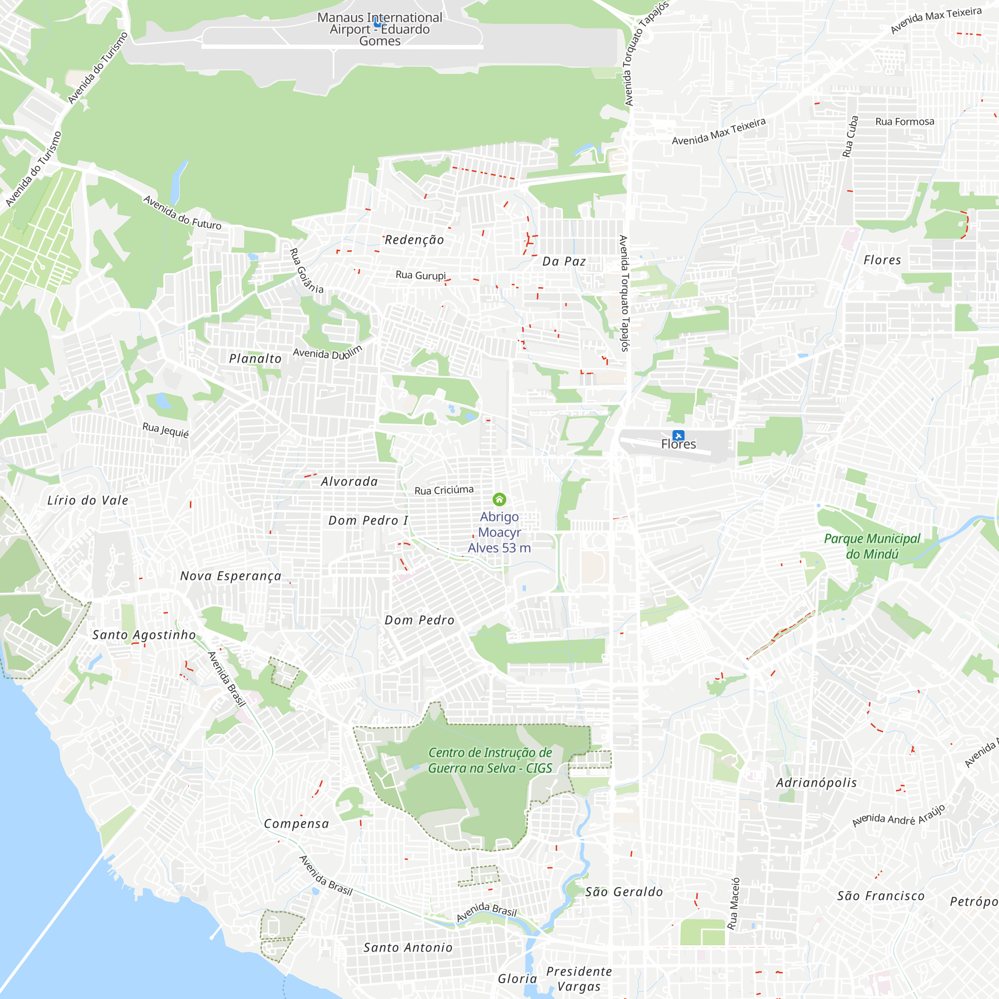 Abrigo Moacyr Alves map