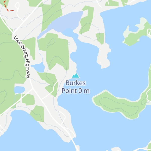 Map of Burkes Point