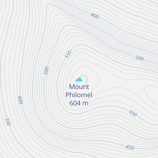 Map of Mount Philomel