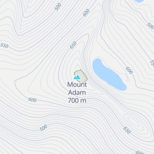 Map of Mount Adam