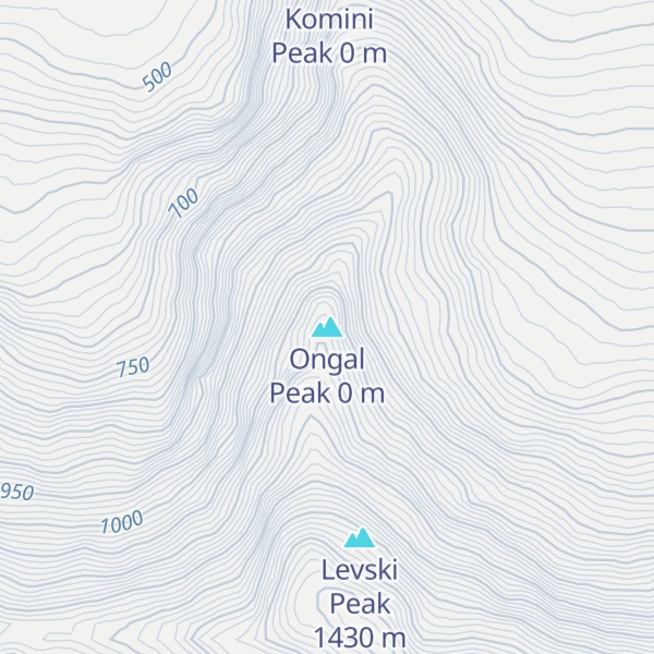Map of Ongal Peak
