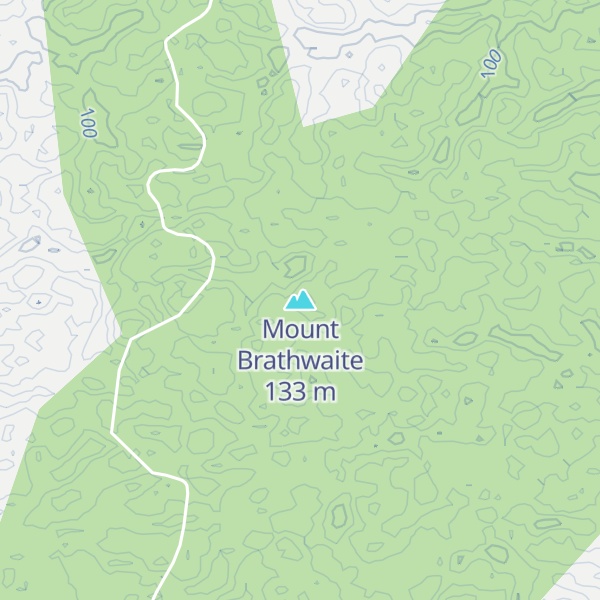 Map of Mount Brathwaite