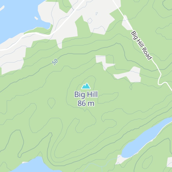 Map of Big Hill