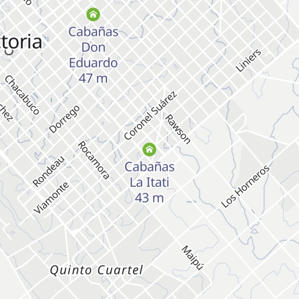 Map of Cabañas La Itati