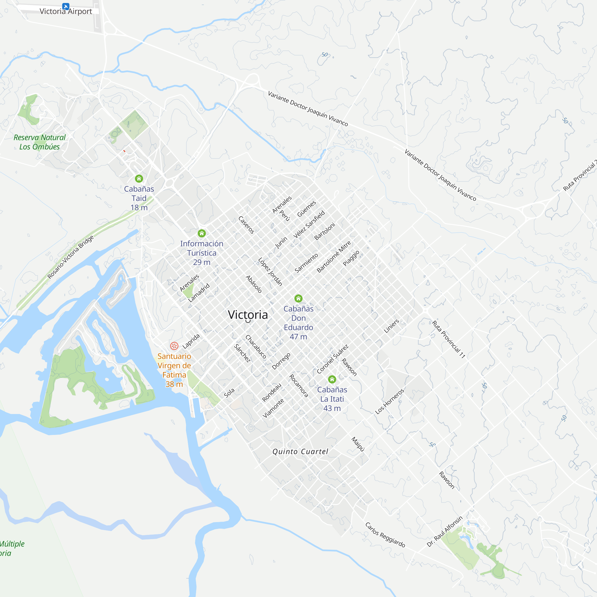 Cabañas Don Eduardo map