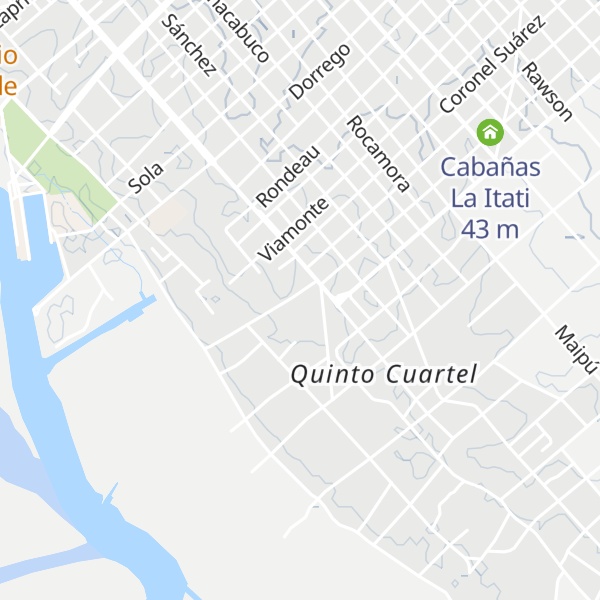 Map of Cabañas Los Azahares