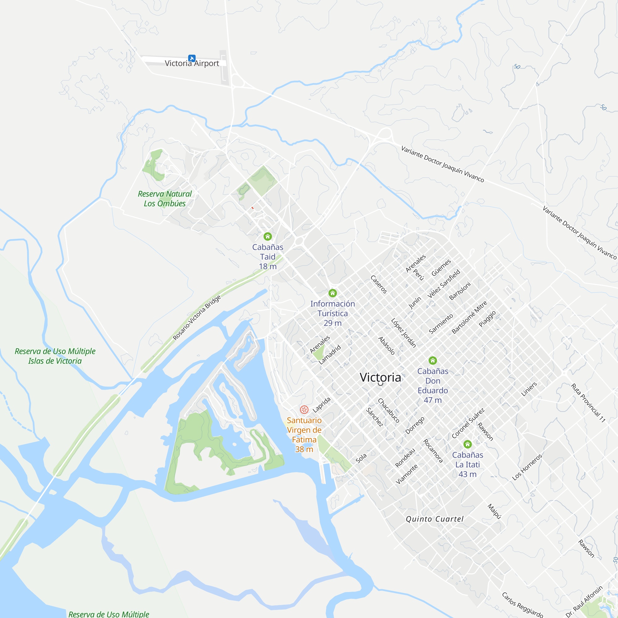 Cabañas Nona Polola map