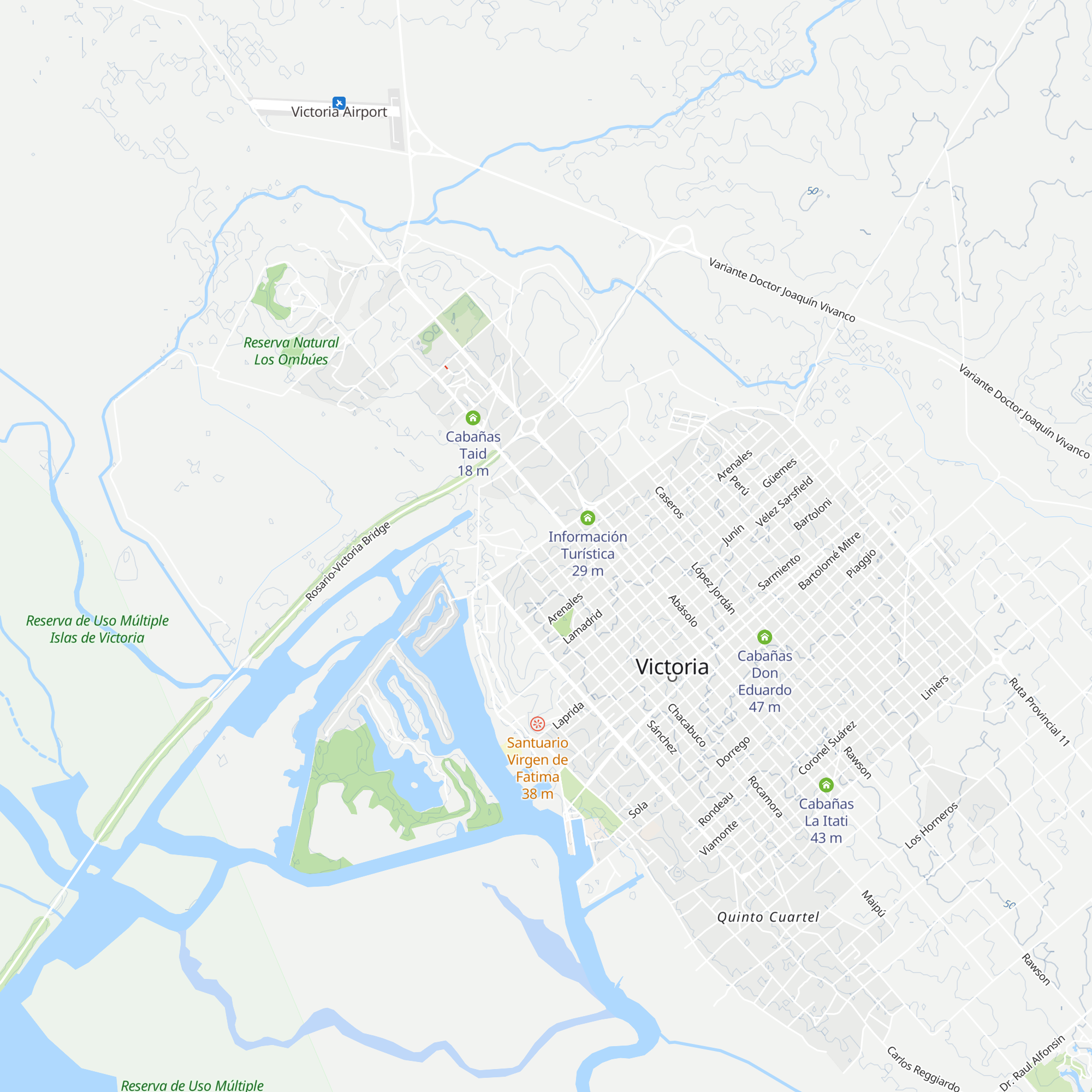 Cabañas Nona Polola map