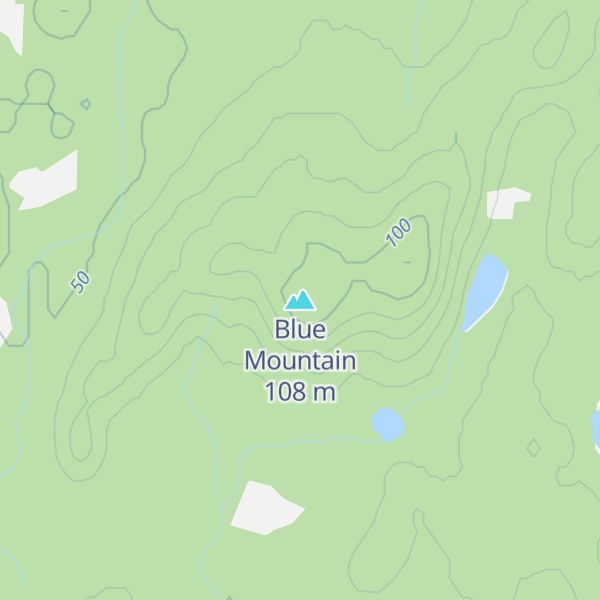 Map of Blue Mountain