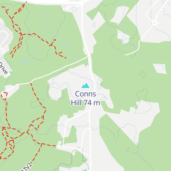 Map of Conns Hill