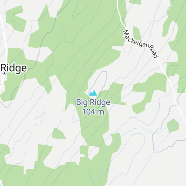 Map of Big Ridge