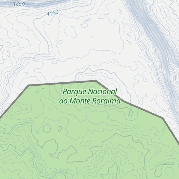 Map of Monte Caburaí