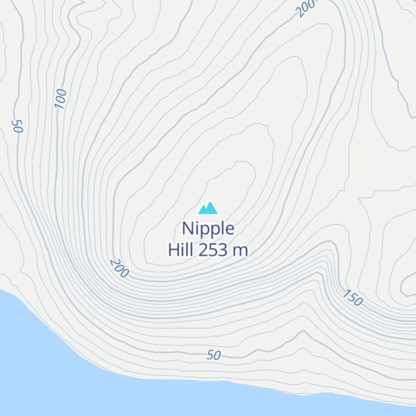 Map of Nipple Hill