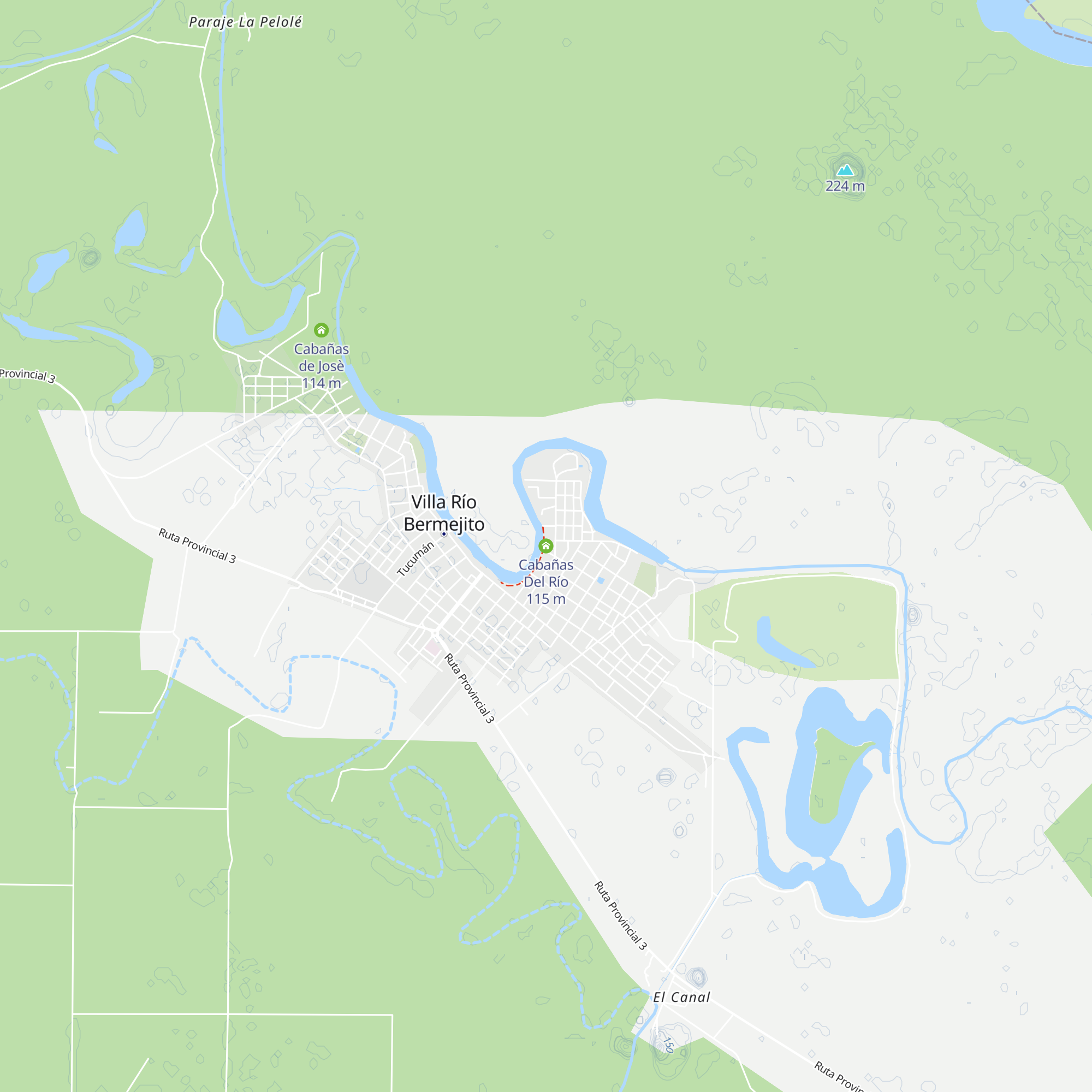 Cabañas Del Río map