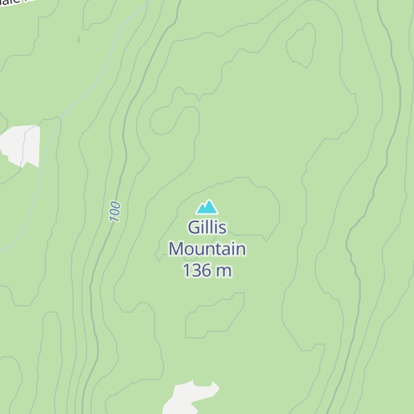 Map of Gillis Mountain