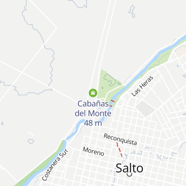 Map of Cabañas del Monte