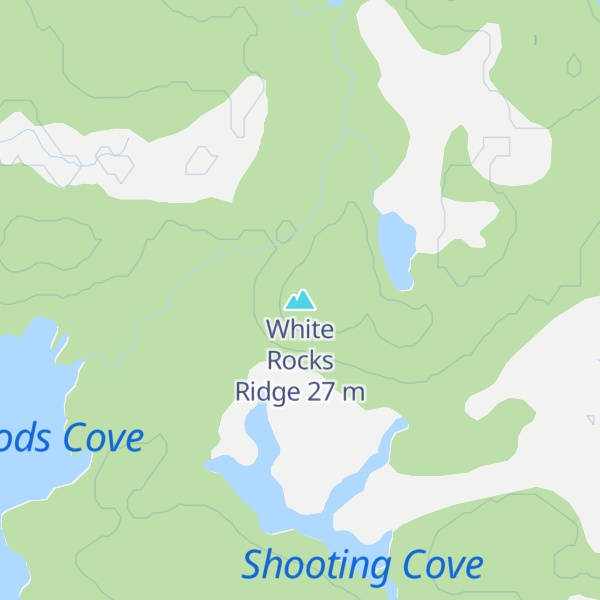 Map of White Rocks Ridge