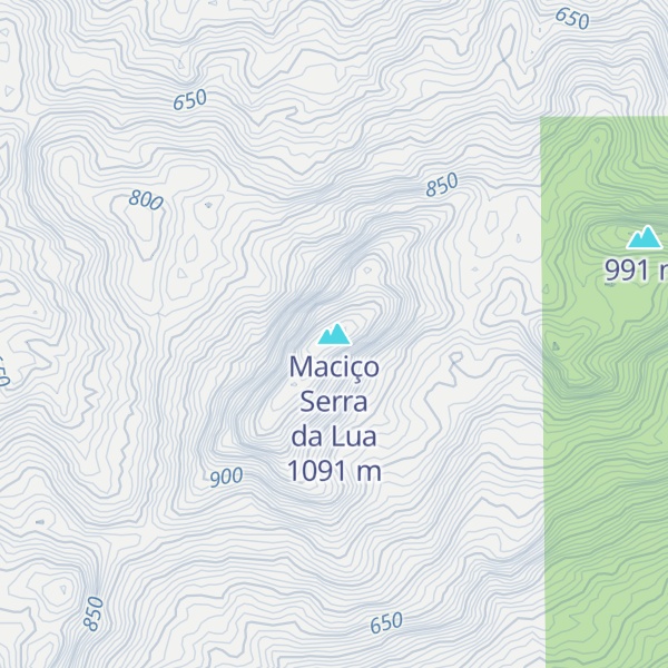Map of Maciço Serra da Lua