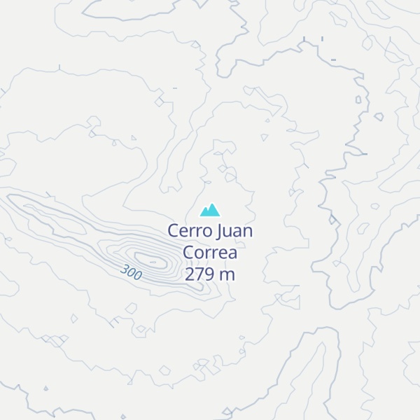 Map of Cerro Juan Correa